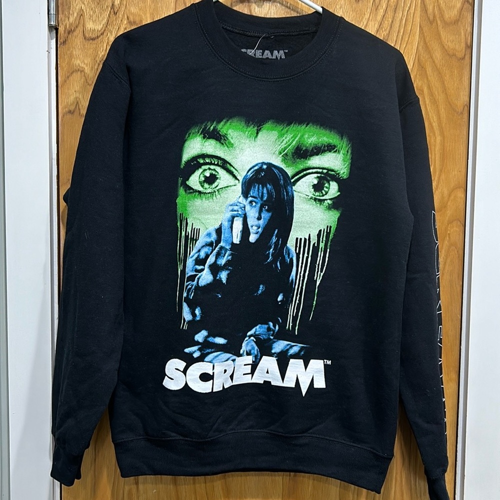 NWT Scream Crew Neck Fleece Sweatshirt Size Small